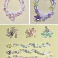 鎖編みでつくるキラキラブレスレット